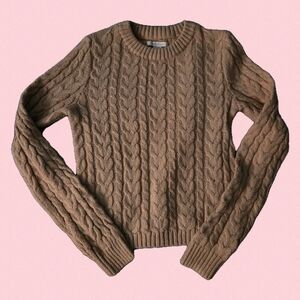 American Eagle Women's Braided Sweater Crop Top Size XS